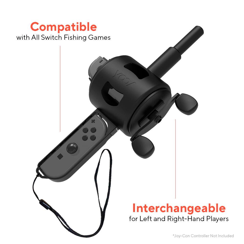 Compatible with All Switch Fishing Games

Interchangeable for Left and Right-Hand Players

*Joy-Con Controller Not Included