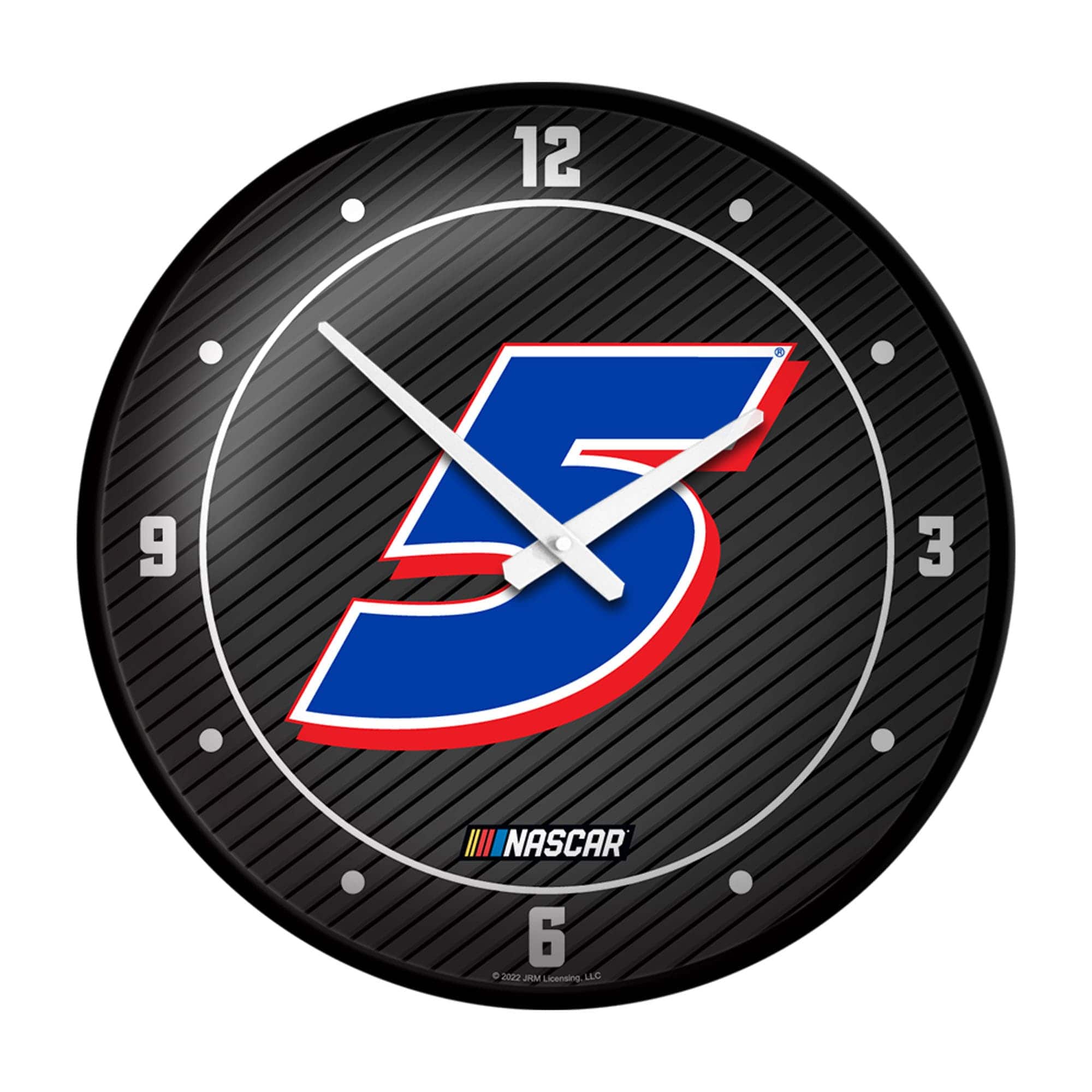 The Fan-Brand - Kyle Larson 17.5" Modern Disc Wall Clock - Multicolor