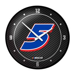 The Fan-Brand - Kyle Larson 17.5" Modern Disc Wall Clock - Multicolor