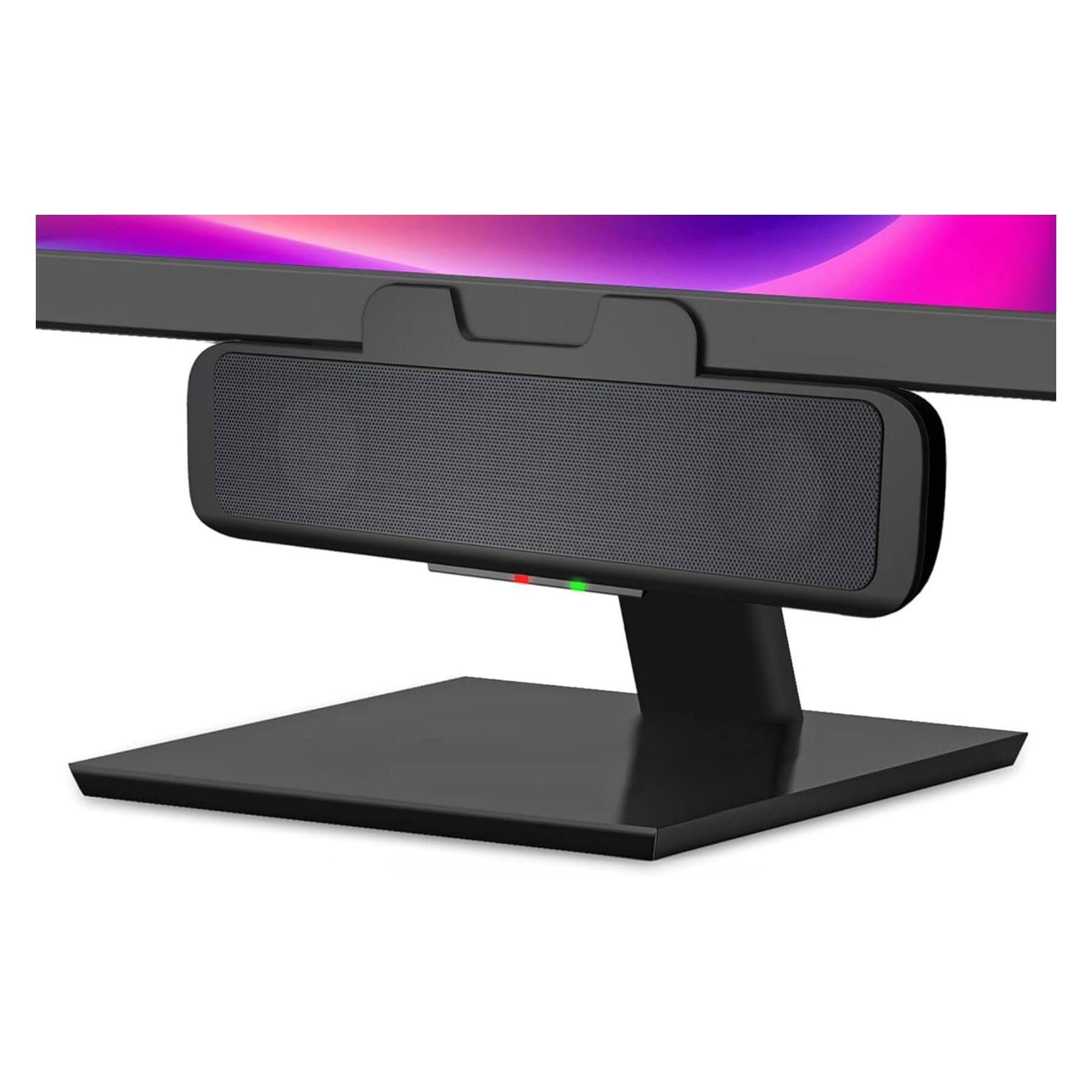 Front. Dazzed Corner - Computer Speaker,USB Speaker Bar - Black.