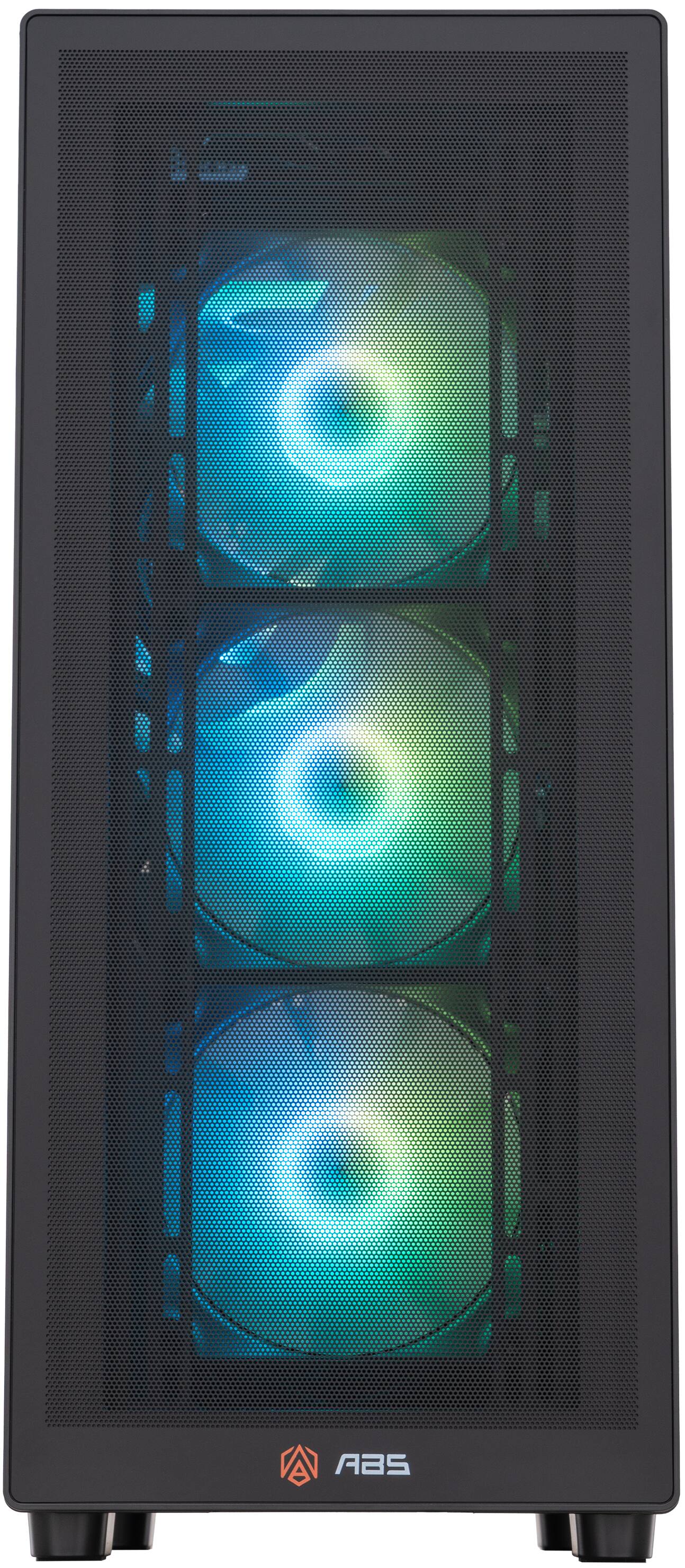 Angle. ADVANCED BATTLESTATIONS - ABS Stratos Aqua Gaming PC - Windows 11 - Intel Core Ultra 9 285K - GeForce RTX 5080 - 32GB DDR5 6400 - 2TB - black.