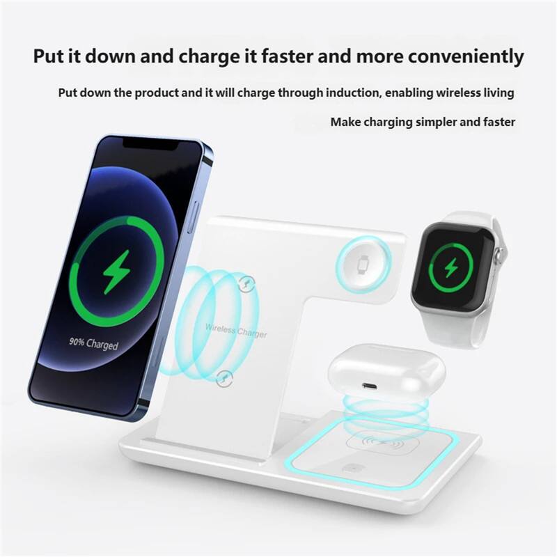 Put it down and charge it faster and more conveniently

Put down the product and it will charge through induction, enabling wireless living

Make charging simpler and faster

90% Charged

Wireless Charger