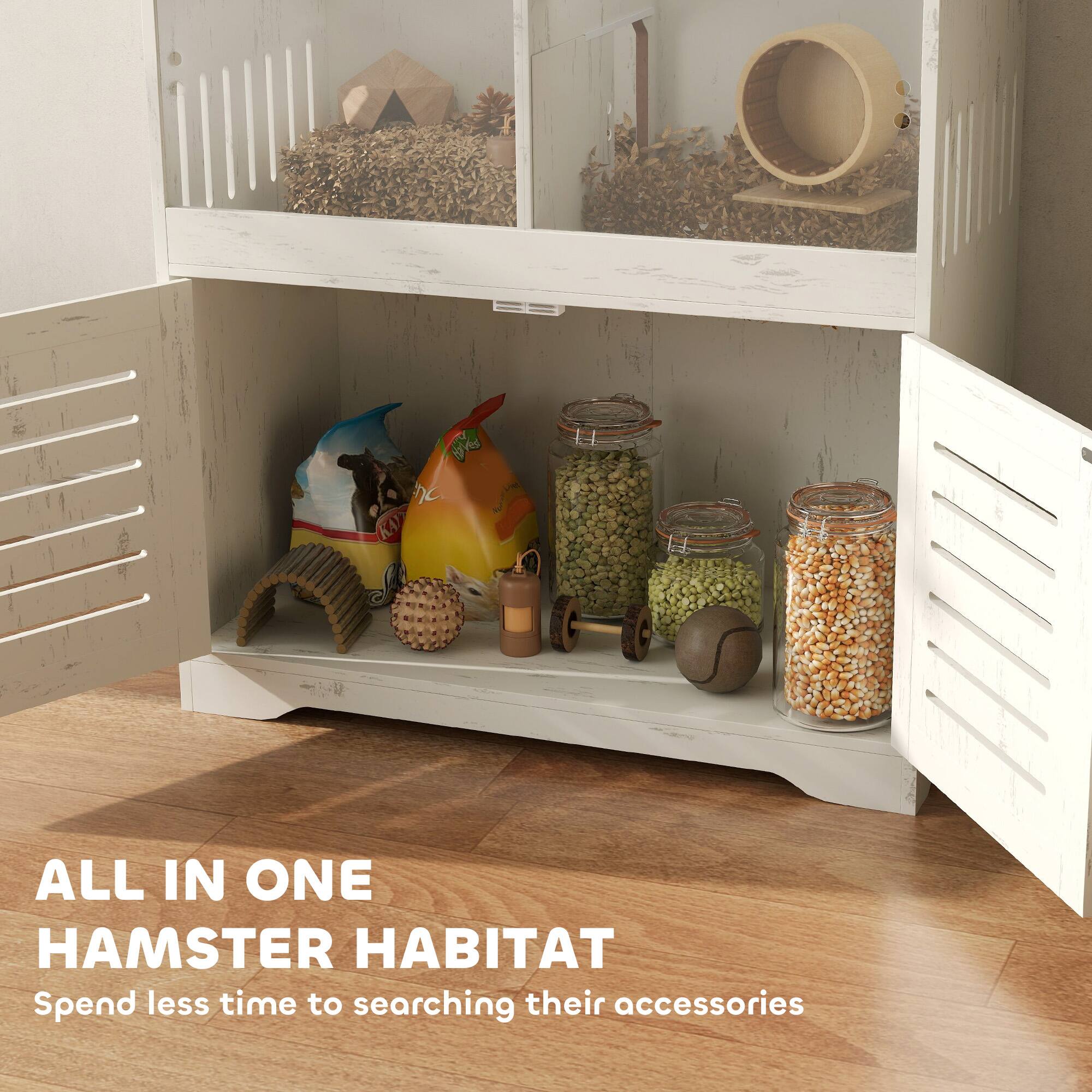 ALL IN ONE  
HAMSTER HABITAT  
Spend less time searching their accessories