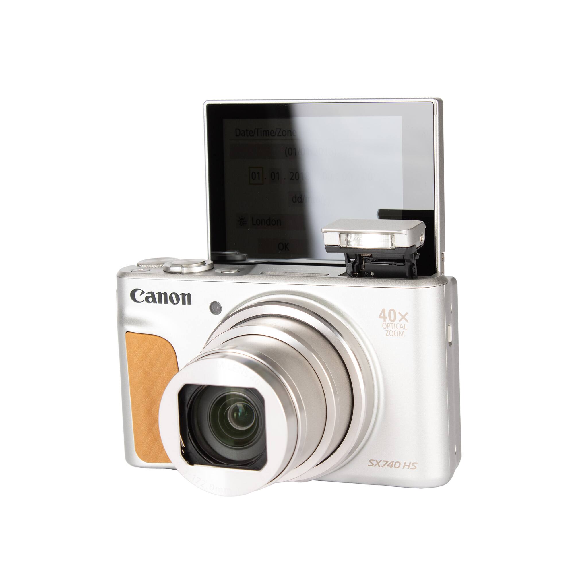 Date/Time/Zone 01 01 01 01 .20 20 dd dd London OK  
Canon 40x Optical Zoom Lens SX740 HS