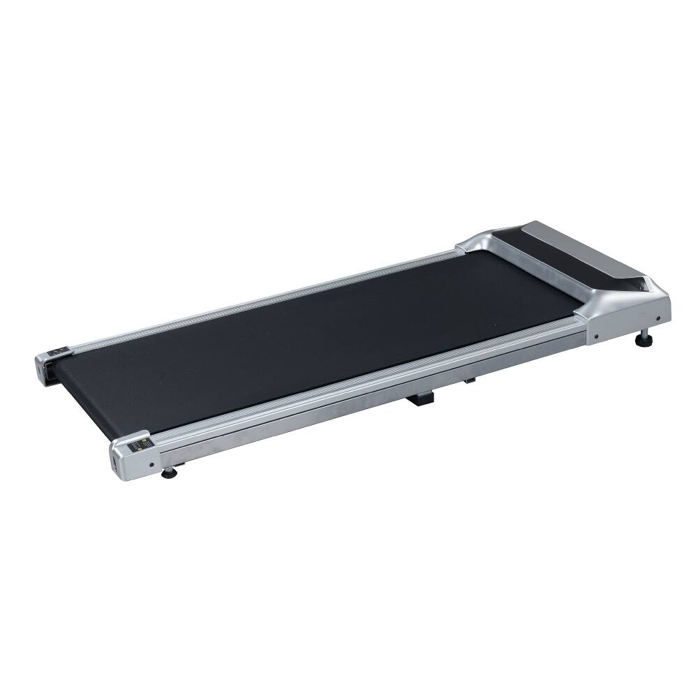 Alt View 9. Loheer - Loheer 2.5HP Under Desk Treadmill, Portable Walking Pad for Home & Office, Compact Running Machine with Remote, Silver - Silver.