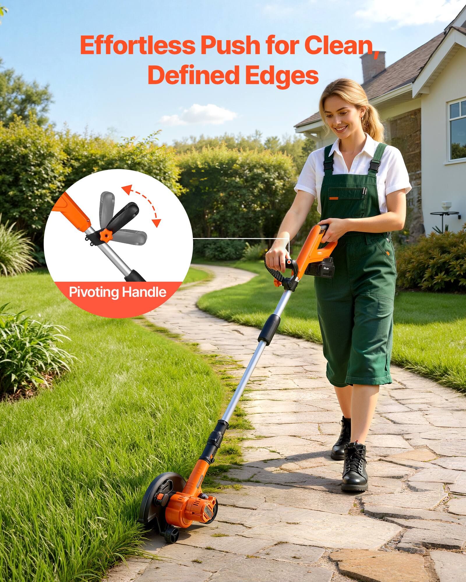 Effortless Push for Clean, Defined Edges

Pivoting Handle