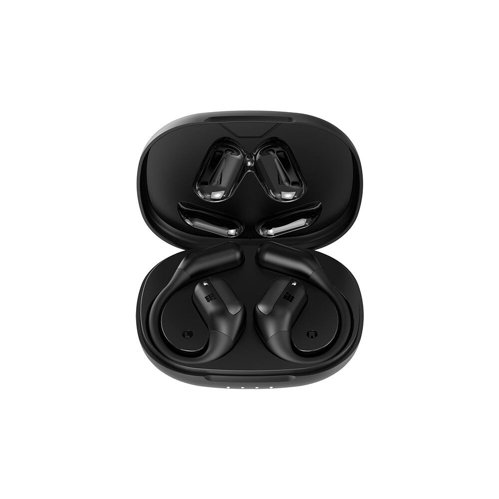 Left. Cubitt - Cubitt Power Open-Ear Earbuds BT 5.3 23H Playtime Dual Mic ENC IPX5 USB-C.