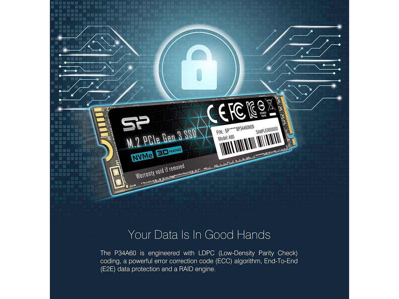Silicon Power 256GB NVMe M.2 2280 PCIe Gen3 x4 SSD
