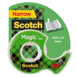 3M - Scotch Magic Tape, 1 Roll, Numerous Applications, Invisible, Engineered for Repairing, 1/2 x 800 Inches, Dispensered (11