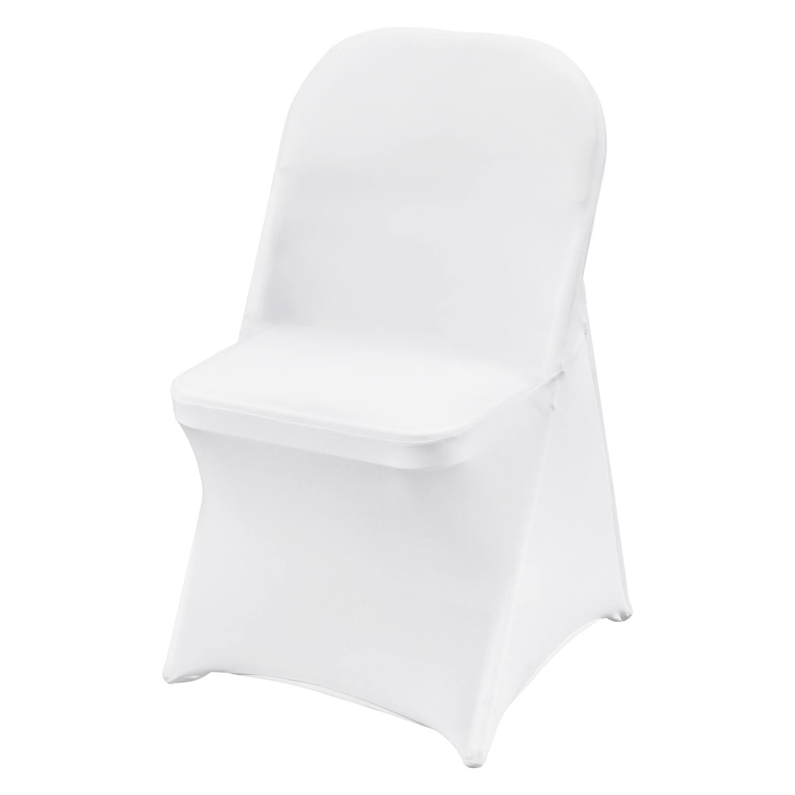Alt View 5. VEVOR - Stretch Spandex Folding Chair Covers, Universal Fitted Chair Cover, Removable Washable Protective Slipcovers, 12PCS - White.