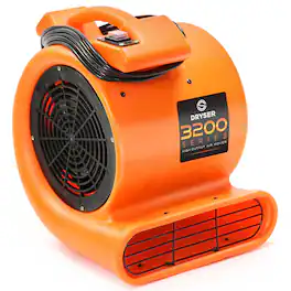 Dryser - 12 Air Mover and Carpet Dryers 2 Speed 1/2 HP - Industrial Floor Fan - Orange