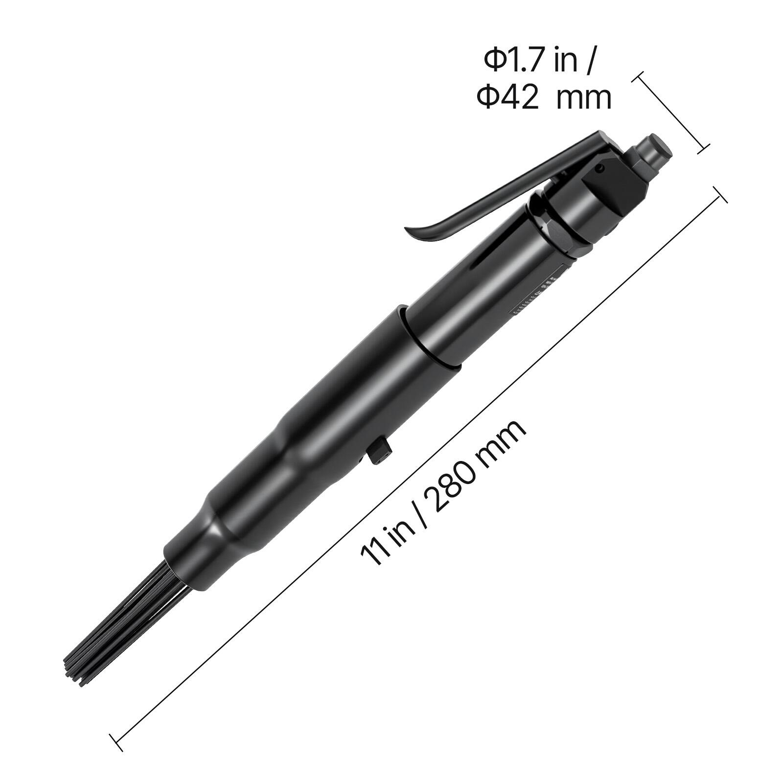 1.7 in / 42 mm  
10 mm  
11 in / 280 mm