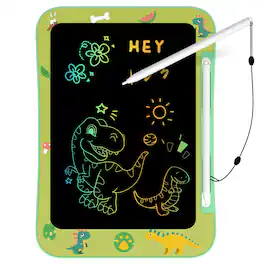 EZTW1 - Lcd Writing Tablet For Colorful Screen Drawing Board 3-7 Year Old - Educational Toys Birthday Christmas unicorn - Green - Dinosaur
