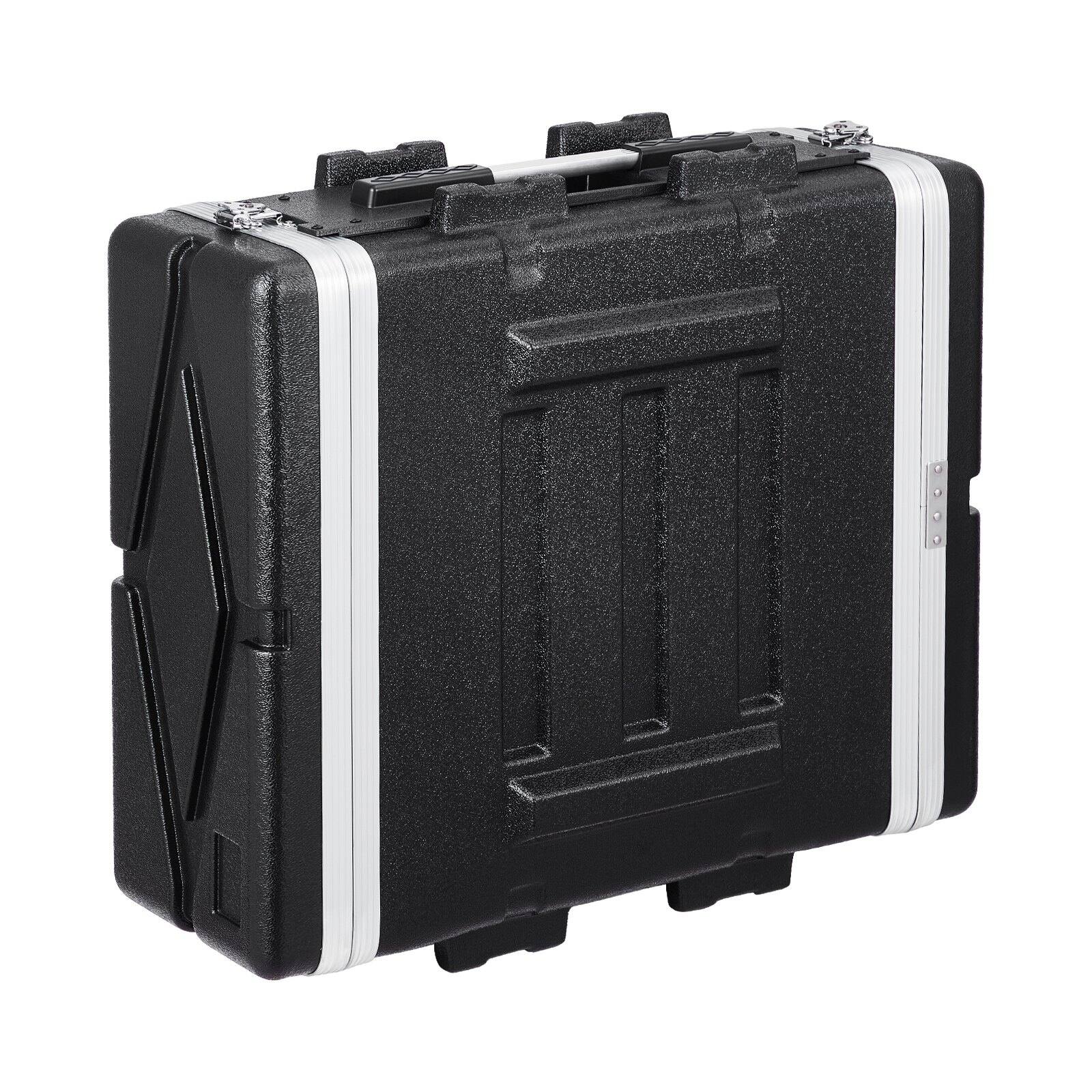 Alt View 9. Glintex - 4U Rack Case, 19" Depth Server Cabinet with Handle, Heavy-Duty Latches, Detachable Panels for Audio Equipment.