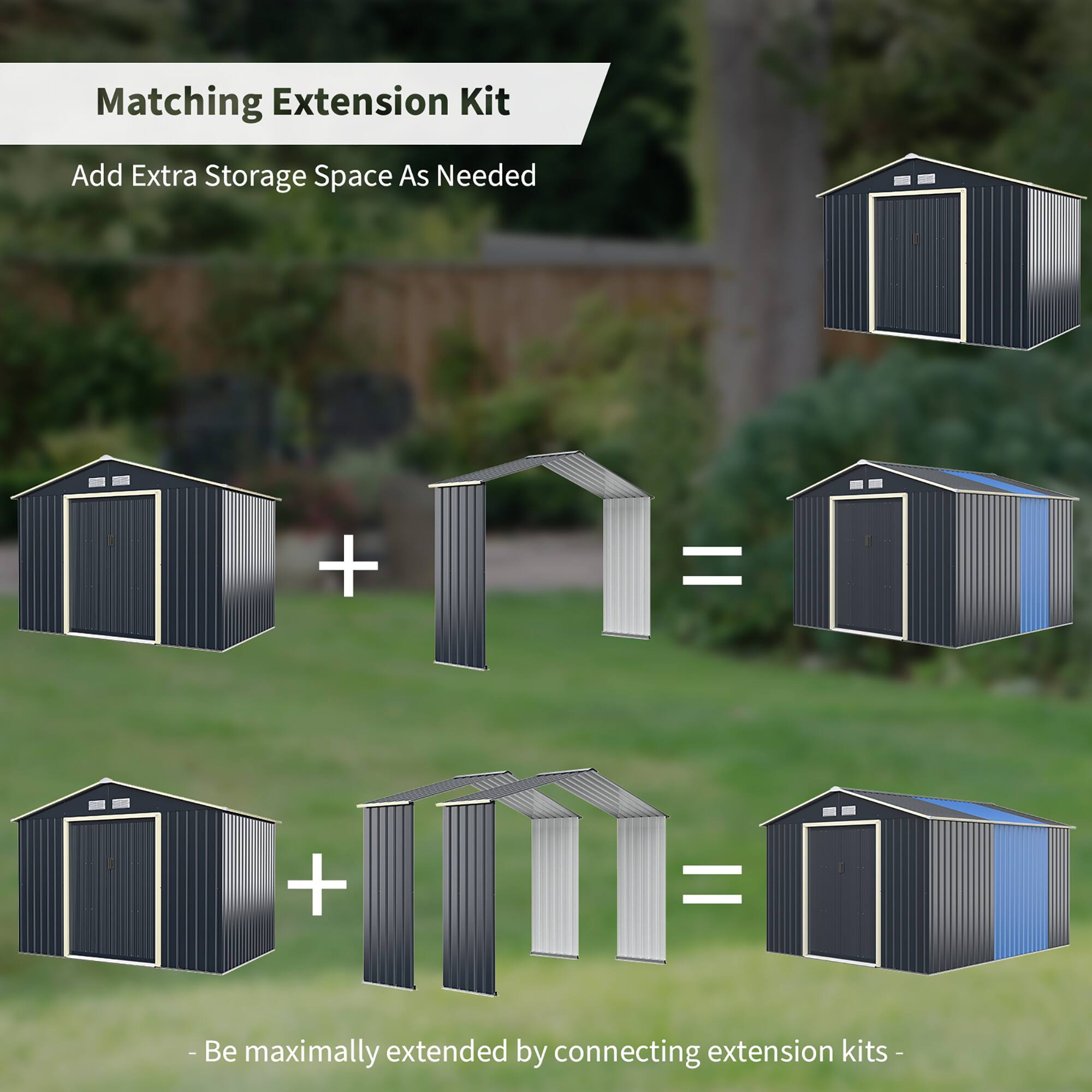 Matching Extension Kit Add Extra Storage Space As Needed + = + = - Be maximally extended by connecting extension kits