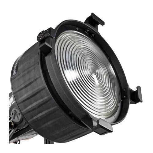 Angle. Aputure - Aputure Light Storm 600X Pro V Mount with Aputure Fresnel and Barndoors Bundle.