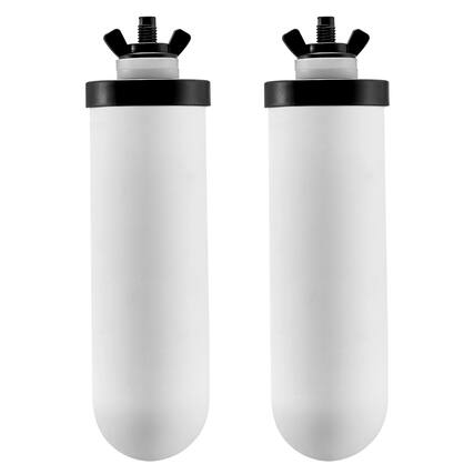 Front. VEVOR - Water Filters Replacement, Purification Elements, Ceramic Replacement Filters, Easy to Replace Water Filter - White.