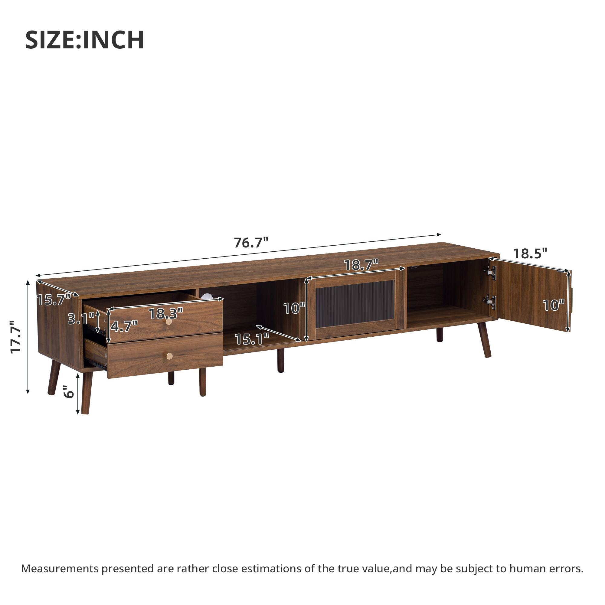 SIZE: INCH  
76.7" 18.7" 18.5" 17.7" 15.7" 3.1" 18.3" 4.7" 10" 15.1" 10" 6"  

Measurements presented are rather close estimations of the true value, and may be subject to human errors.