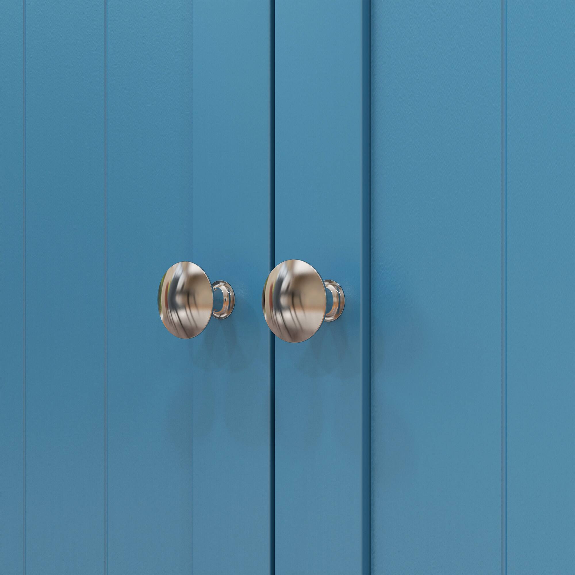 Alt View 8. Homcom - 41" Kitchen Pantry Storage Cabinet, Freestanding Kitchen Cabinet with 12 Door Shelves, Double Doors, 5-tier Shelving - Blue.