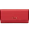 Front. Champs - Iconic Collection Expandable Trifold Wallet - Red.