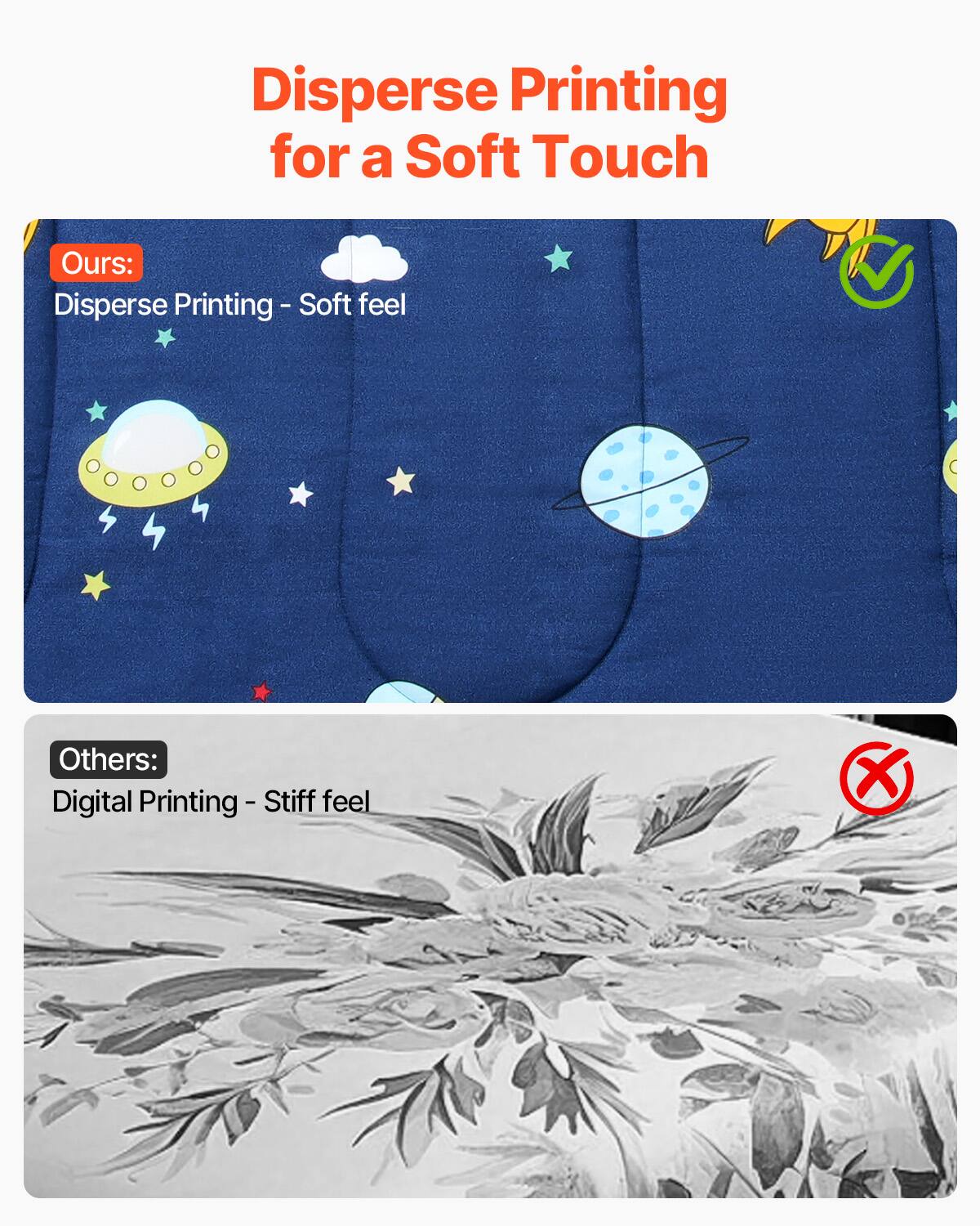 Disperse Printing for a Soft Touch

Ours:
Disperse Printing - Soft feel

Others:
Digital Printing - Stiff feel