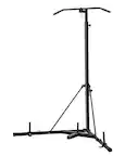 Front. VEVOR - 2 in 1 Punching Bag Stand, Steel Heavy Duty Workout Equipment, Adjustable Height Boxing Punching Bag - Black.