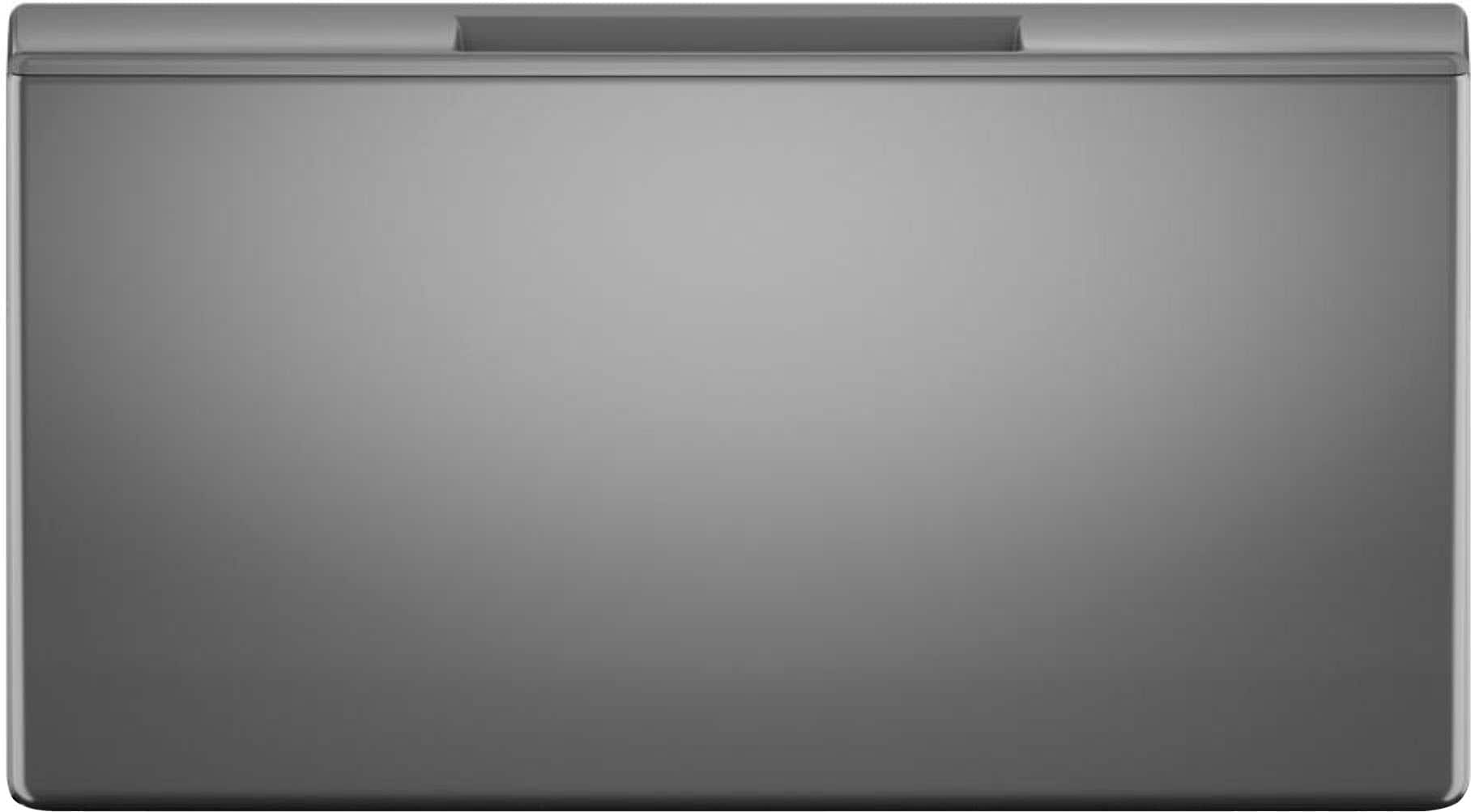 Front. Whirlpool - 15.5 in Pedestal for Front Load Washer and Dryer with Storage - Silver.