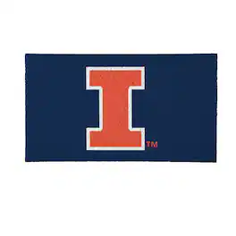Evergreen Enterprises - Illinois Fighting Illini 16" x 28" Full Color Indoor/Outdoor Logo Turf Mat - Multicolor