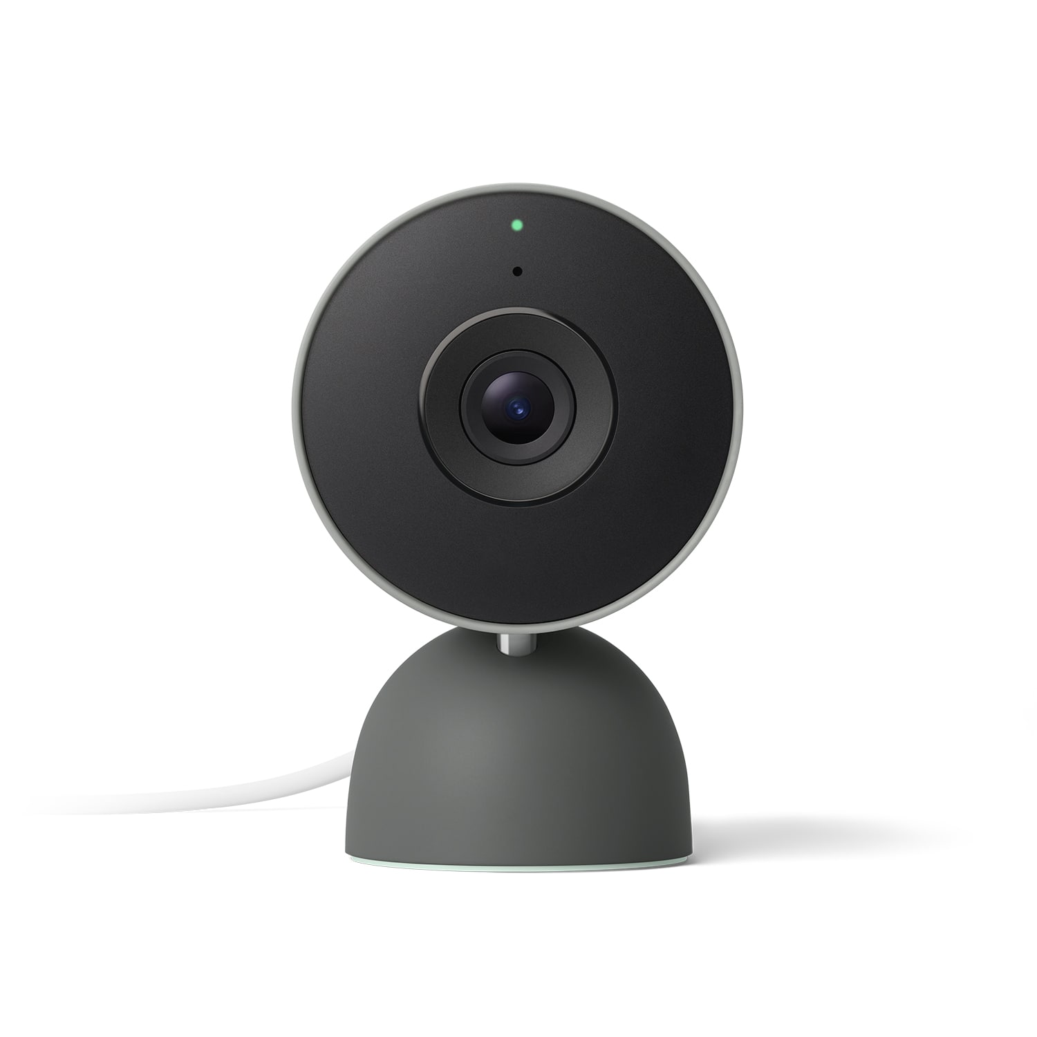 Front. Google - Nest Cam Indoor (wired, 3rd gen) - Latest Model - 2K Video and Gemini - Hazel.