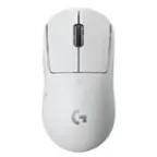Front. Logitech - PRO X SUPERLIGHT Lightweight Wireless Optical Gaming Mouse with HERO 25K Sensor - White.
