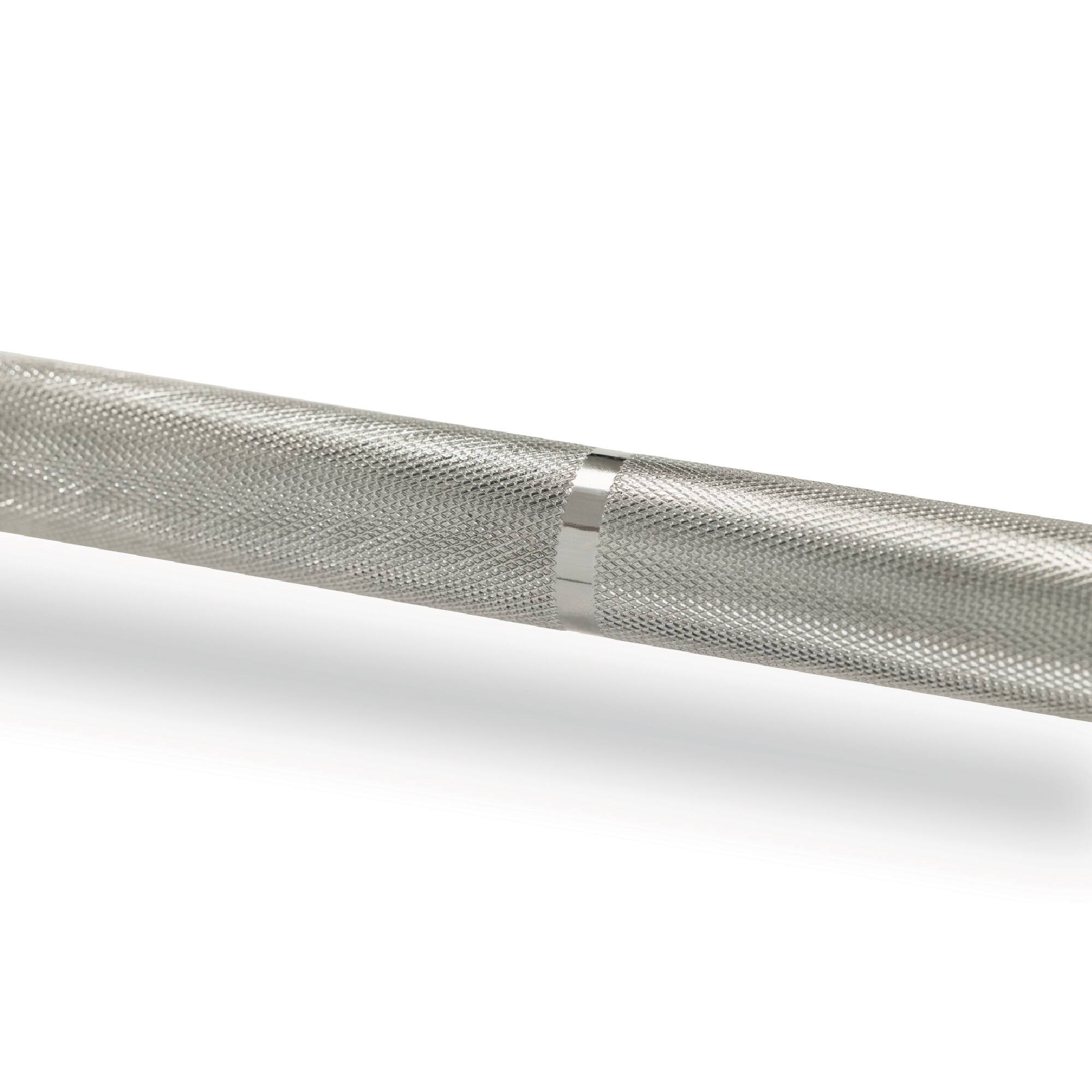 Back. Sunny Health & Fitness - 79” (6.6 ft) Olympic Barbell Bar - Silver.