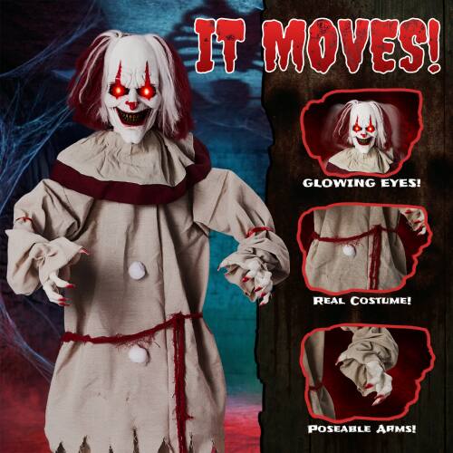 IT MOVES!  
GLOWING EYES!  
REAL COSTUME!  
POSEABLE ARMS!