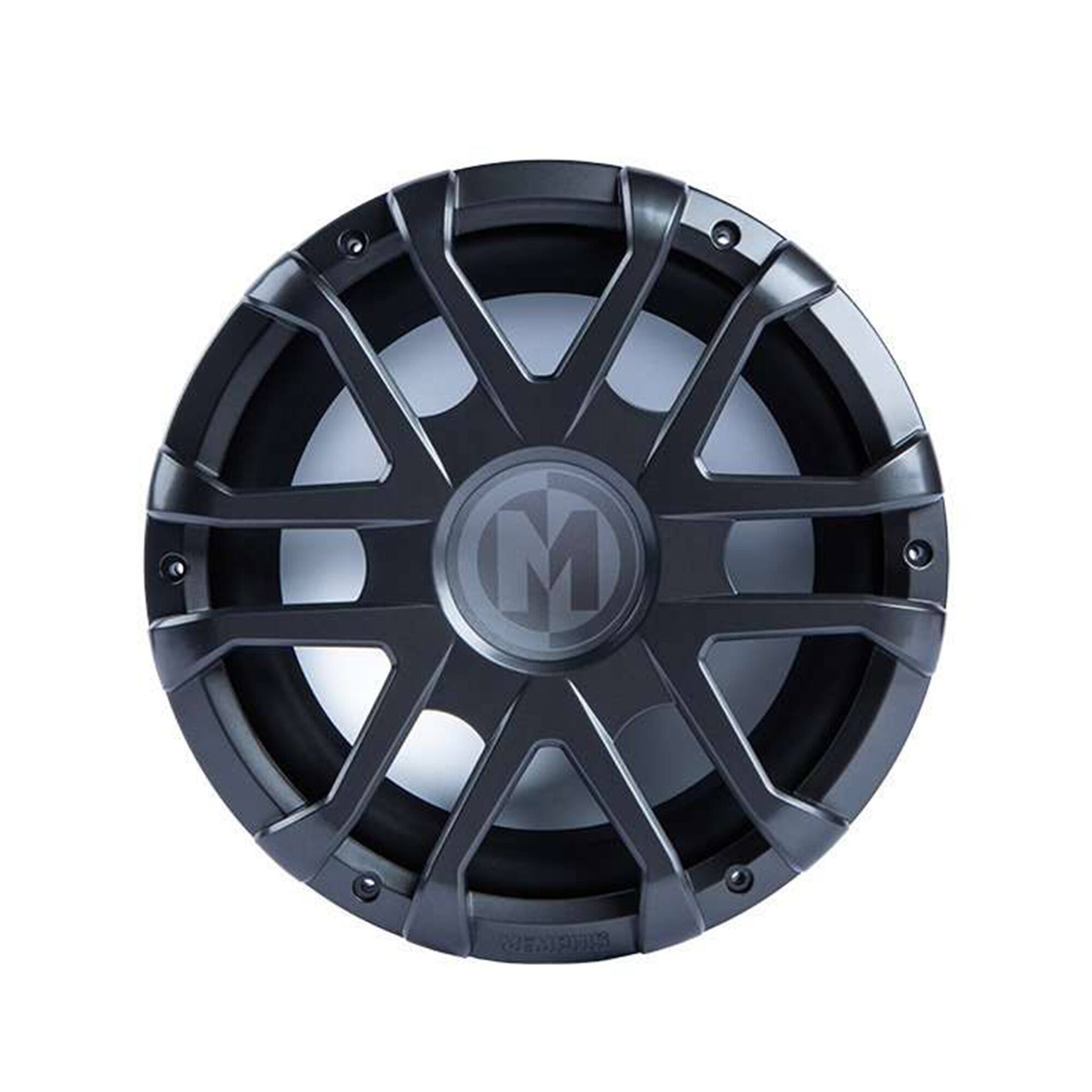 Alt View 4. Memphis Car Audio - Memphis Audio MM1024 10" Marine Subwoofer with Integrated RGB LEDs and 2 or 4 Ohm Selectable Impedance - Black/Gray.