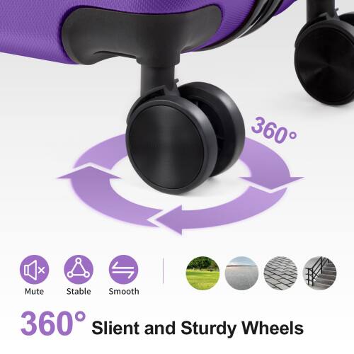 360° Mute Stable Smooth  
360° Silent and Sturdy Wheels