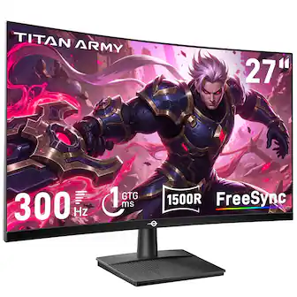 TITAN ARMY
27"
300 Hz
1 GTG 1 ms
1500R
FreeSync