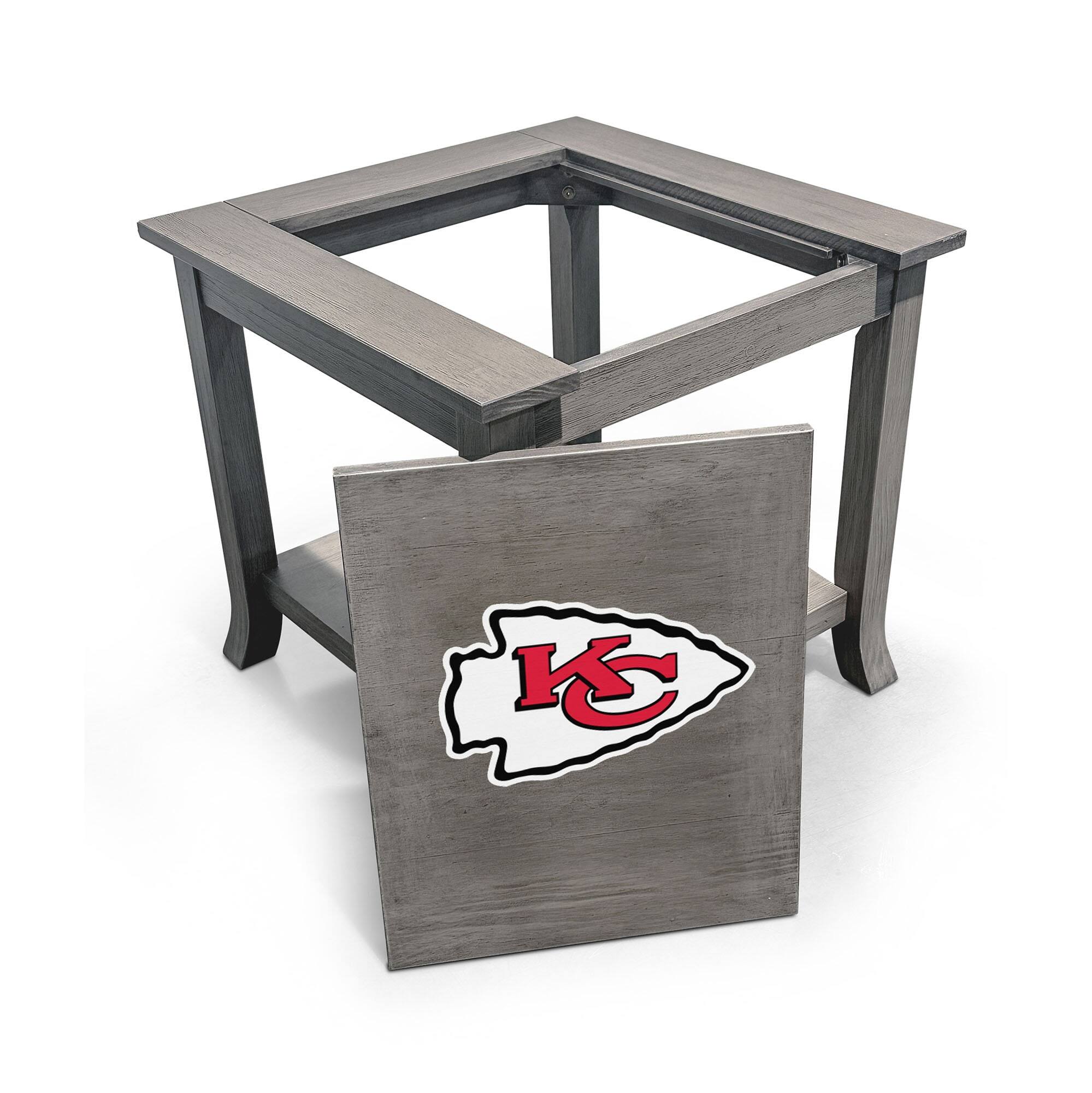Alt View 1. Imperial - Kansas City Chiefs Game Day Side Table - Gray.