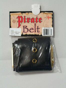 Forum Novelties - 4" Wide Pirate/Santa Costume Belt Adult One Size - Black