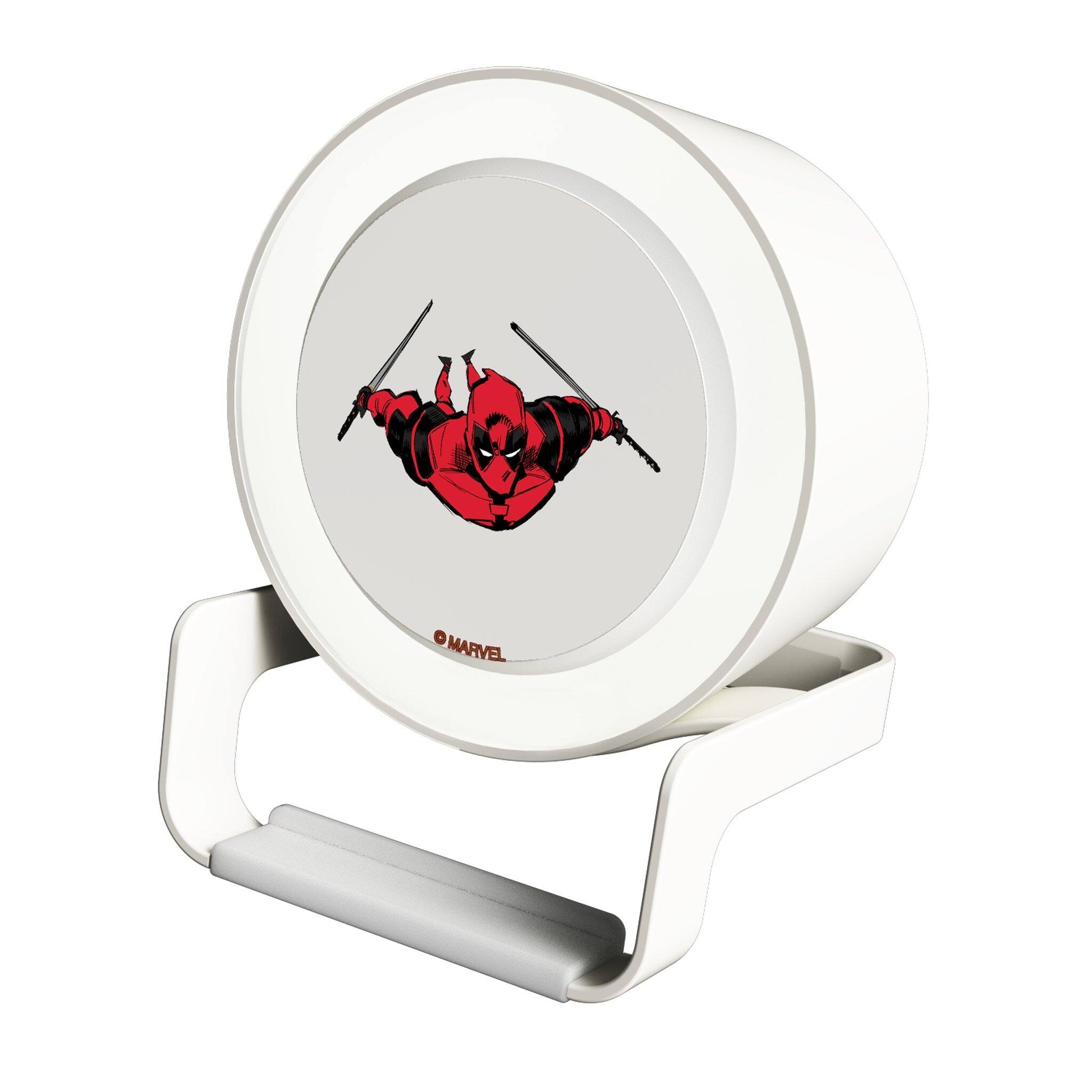 Keyscaper - Marvel Badge Night Light Charger and Bluetooth Speaker - Deadpool 1