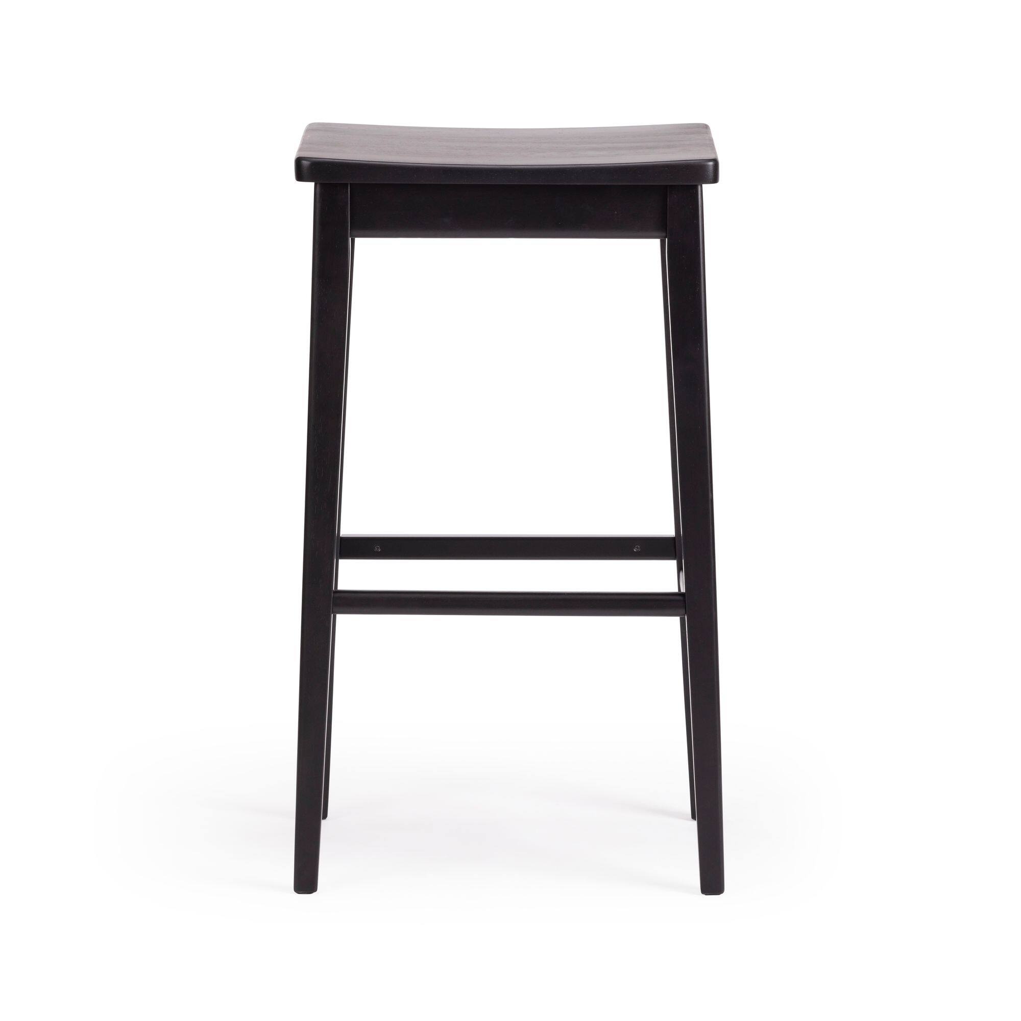 Alt View 5. Plank+Beam - Smythe Stool Bar Height (30in) - 4 pack|| Black - Black.