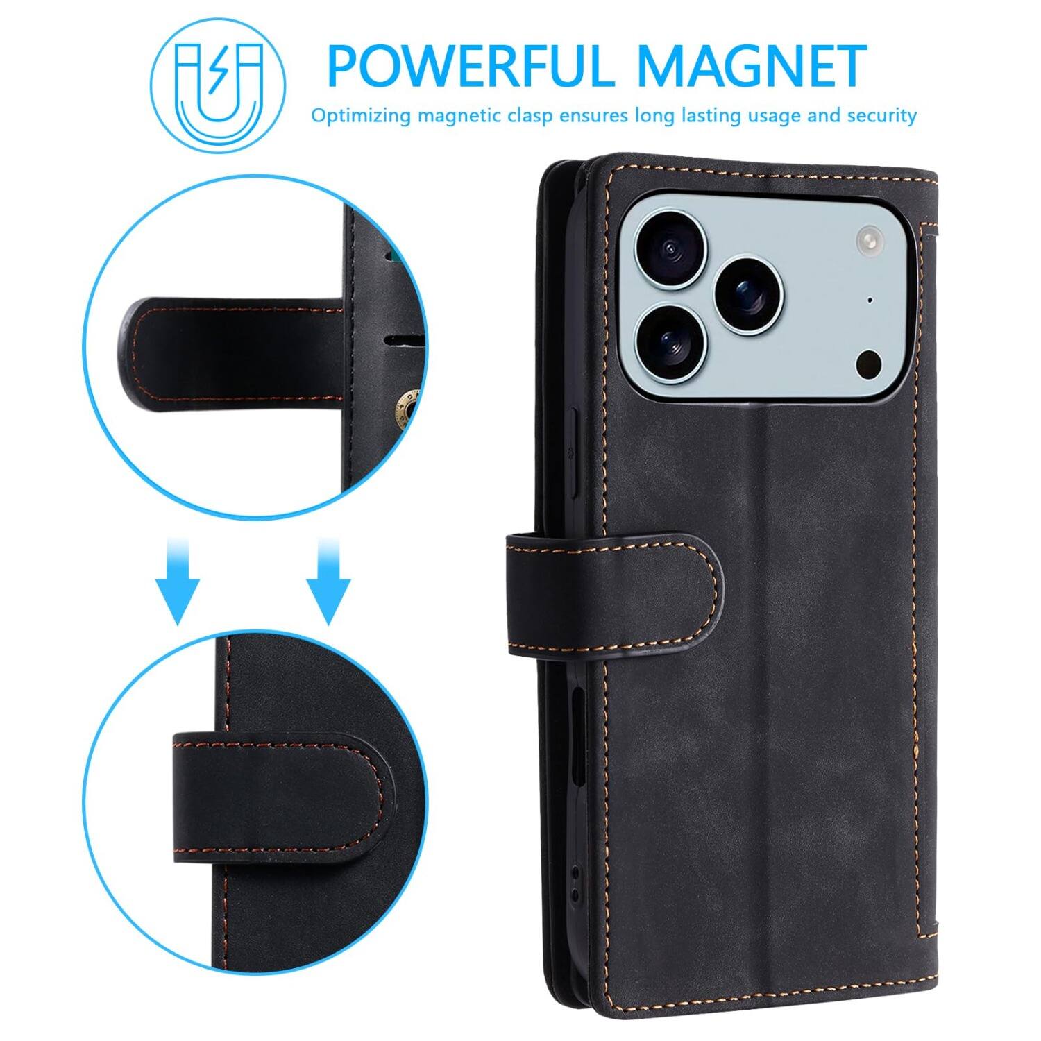POWERFUL MAGNET  
Optimizing magnetic clasp ensures long lasting usage and security