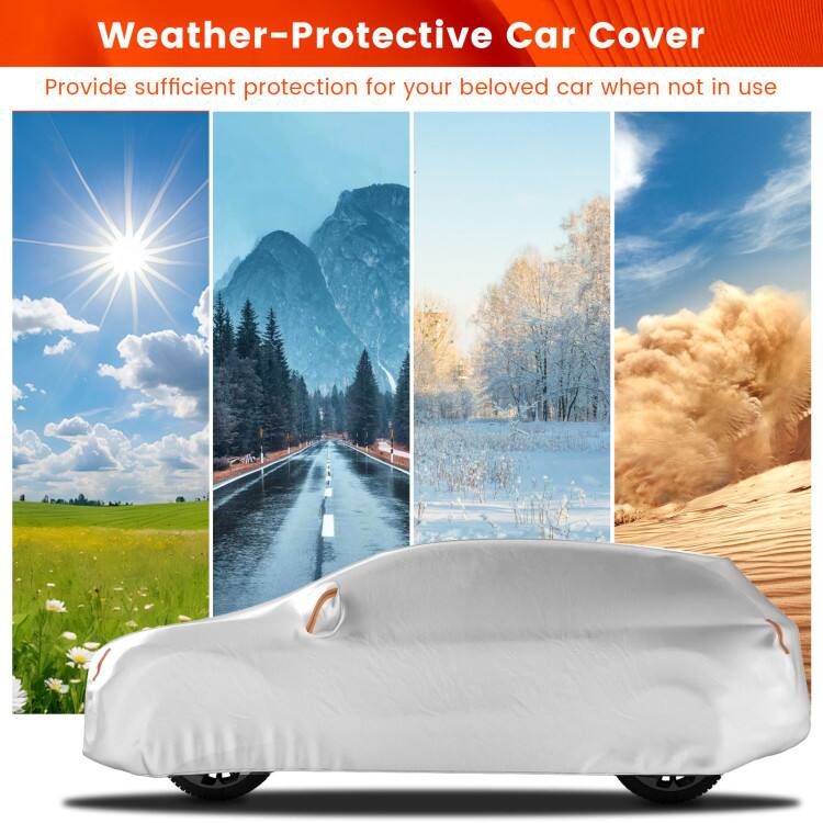 Weather-Protective Car Cover  
Provide sufficient protection for your beloved car when not in use