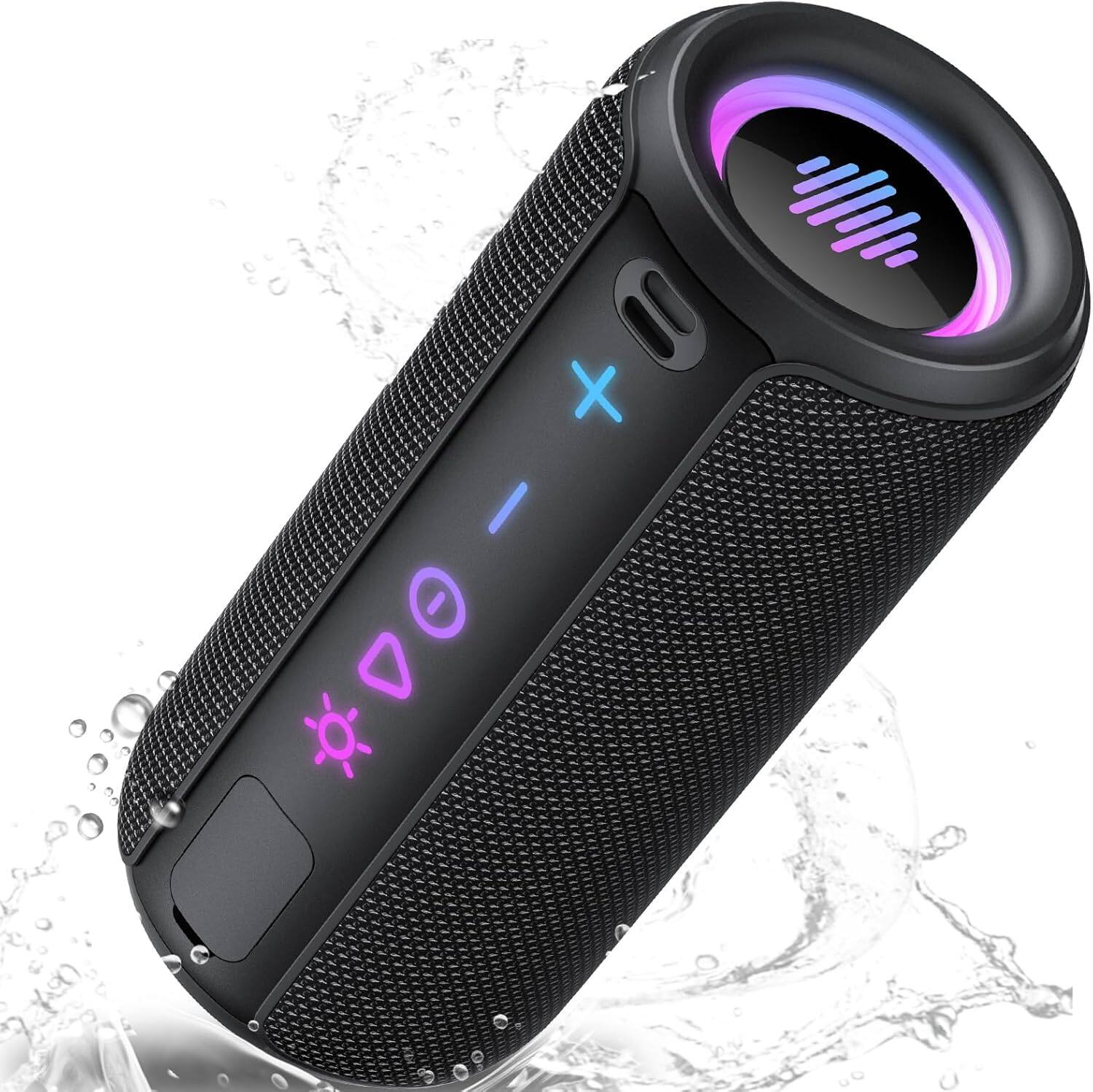 Dazzed Corner - Portable Bluetooth Speaker, 30H Playtime - Black