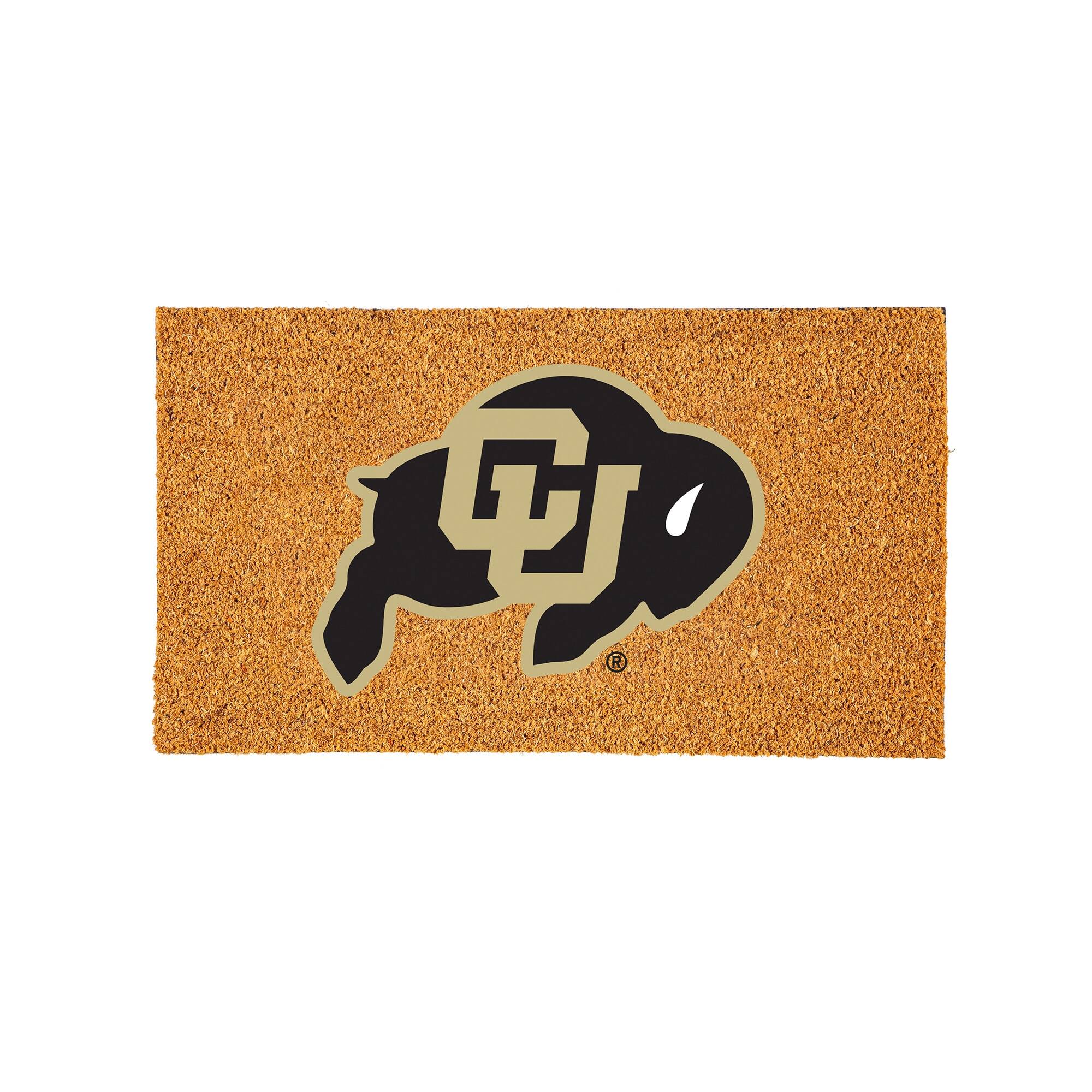 Evergreen Enterprises - Colorado Buffaloes 28" x 16" Team Logo Outdoor Coir Mat - Multicolor
