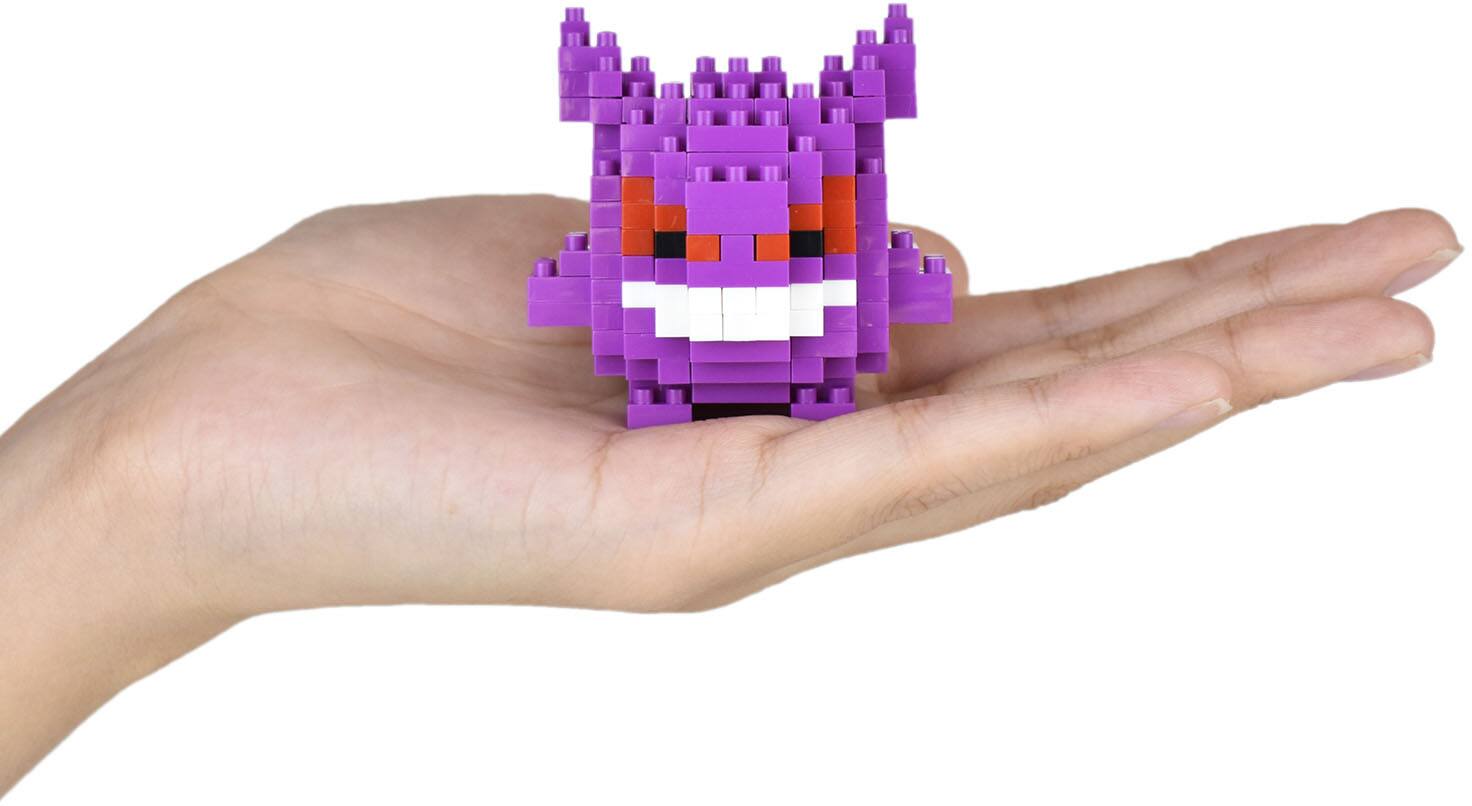 Alt View 3. Bandai - Gengar - Pokémon - Nanoblock Pokémon Series 2" Figure.