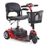VEVOR - 3 Wheel Folding Mobility Scooter for Adults & Seniors, Heavy-Duty Electric Powered Mobility Scooter & 12 Mile Long Range - Black;Red