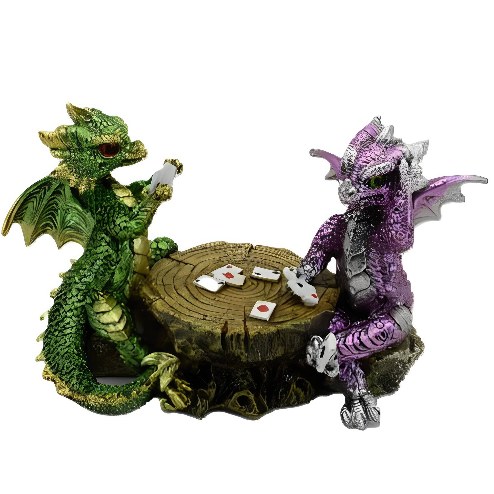Front. FC Design - FC Design 6.5"W Dragons Playing Chess Figurine Statue Office/Computer Desk Tabletop Medieval Gaming Home Decor Gift - Multi-Color.
