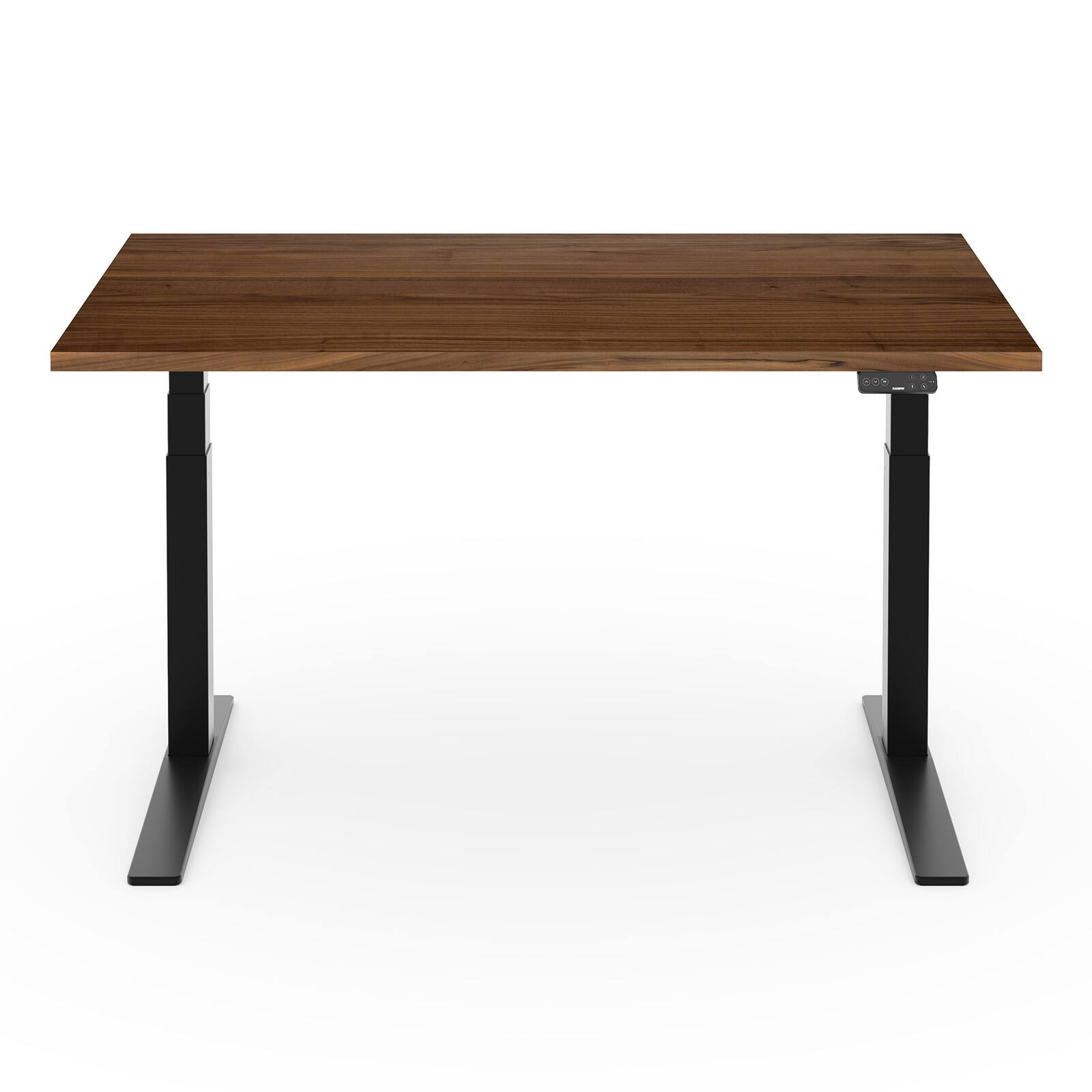 Front. FlexiSpot - FlexiSpot E7Pro 60''W Electric Adjustable Standing Desk, Black Walnut/Black - Walnut.