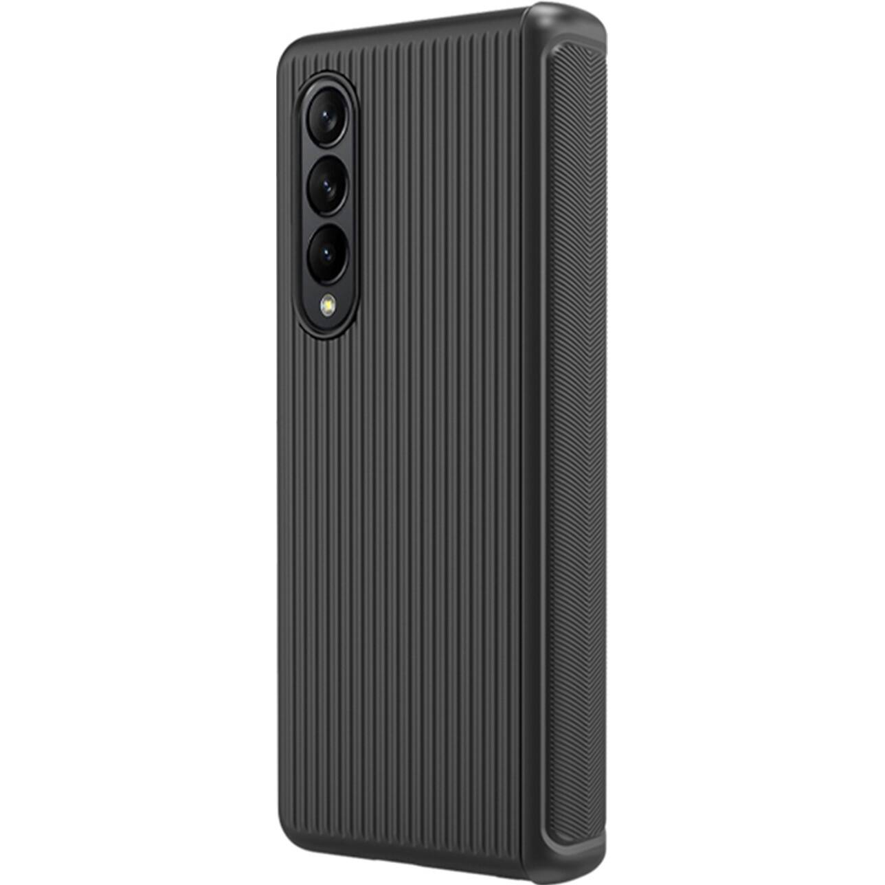 Left. SaharaCase - GRIP Series Case for Samsung Galaxy Z Fold4 - Black.