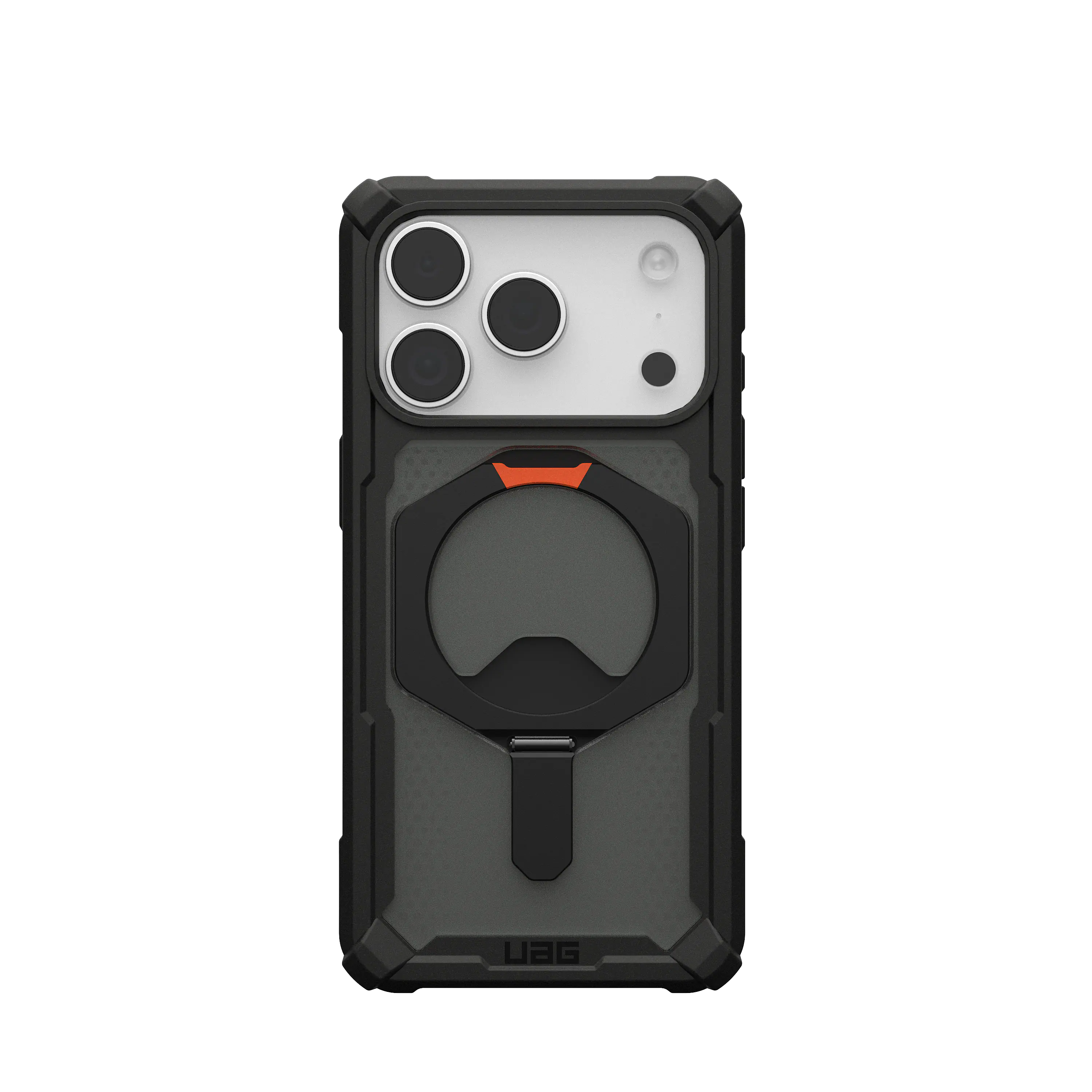 Angle. UAG - Plasma XTE Series case for Apple iPhone 18 Pro/iPhone 17 Pro Plasma XTE - Black/Orange.