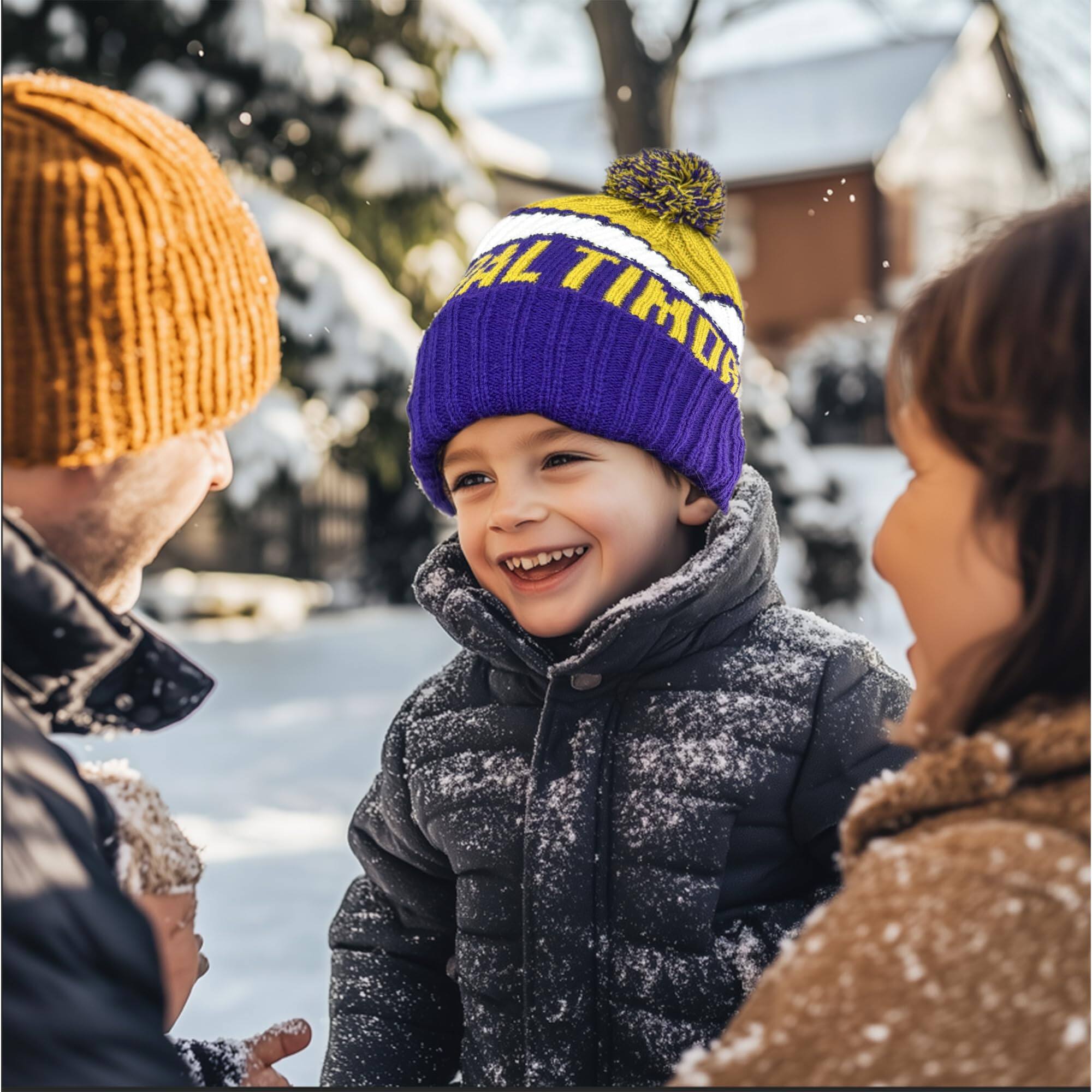 Back. Stylel Star - Football City Beanie 2025 Fashion Knit Pom-pom Hat Soft Headwear Cuffed Winter Sport Fans Gift For Men Women - Dallas.